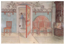 Репродукция картины "old anna" художника "ларссон карл"