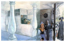 Репродукция картины "in sundborn church" художника "ларссон карл"