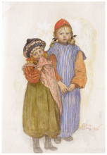 Картина "children of the carpenter helberg" художника "ларссон карл"