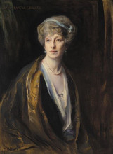 Репродукция картины "lady frances gresley" художника "ласло филип де"