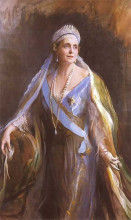 Копия картины "queen marie of romania" художника "ласло филип де"