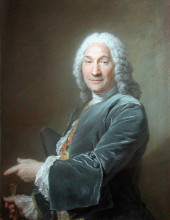 Картина "portrait of ren&#233; fr&#233;min, sculptor" художника "латур морис кантен де"