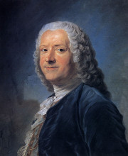 Картина "portrait of alexandre-jean-joseph le riche de la pouplini&#232;re" художника "латур морис кантен де"