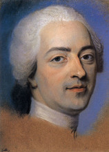 Копия картины "portrait of louis xv of france" художника "латур морис кантен де"