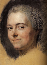 Картина "study for portrait of mademoiselle dangeville" художника "латур морис кантен де"