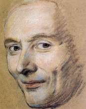 Копия картины "portrait of unknown man" художника "латур морис кантен де"