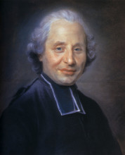 Картина "portrait of abbot" художника "латур морис кантен де"