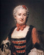 Репродукция картины "anne charlotte de maillet de batilly, marquise de courcy" художника "латур морис кантен де"