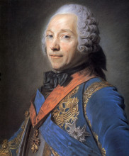 Копия картины "charles louis fouquet, duke of belle isle" художника "латур морис кантен де"
