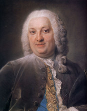 Копия картины "jacques louis francois roussel, marquis de courcy" художника "латур морис кантен де"