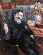 Картина "portrait of the poet georges bonnamour" художника "ле фоконье анри"