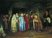 Картина "boyar wedding" художника "лебедев клавдий"