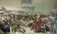 Картина "martha the mayoress. destruction of novgorod by ivan iii." художника "лебедев клавдий"