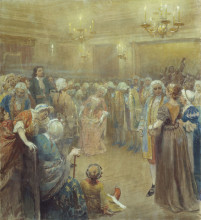 Копия картины "assembly of peter i" художника "лебедев клавдий"