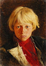 Картина "portrait of boy" художника "лебедев клавдий"