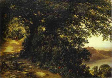 Копия картины "view of castel gandolfo near rome" художника "лебедев михаил"