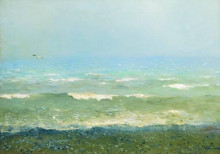 Репродукция картины "берег средиземного моря" художника "левитан исаак"