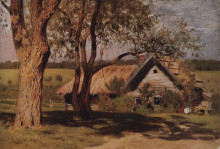Картина "домик с ракитами" художника "левитан исаак"