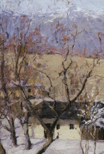 Картина "зимой в крыму" художника "левитан исаак"
