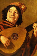 Копия картины "the jester" художника "лейстер юдит"