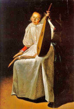 Копия картины "girl with a lute" художника "лейстер юдит"