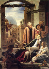 Репродукция картины "the death of brunelleschi" художника "лейтон фредерик"