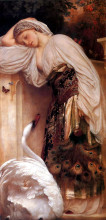 Копия картины "odalisque" художника "лейтон фредерик"