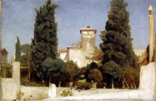 Копия картины "the villa malta, rome" художника "лейтон фредерик"