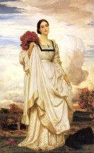 Репродукция картины "the countess brownlow" художника "лейтон фредерик"