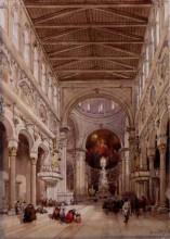 Картина "interior of the cathedral, messina" художника "лейтч уильям лейтон"