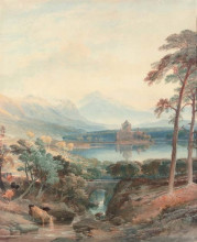 Копия картины "a crisp morning, kilchurn castle" художника "лейтч уильям лейтон"