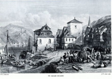 Копия картины "st. goar um 1835, engraving by j.w. archer after leitch" художника "лейтч уильям лейтон"