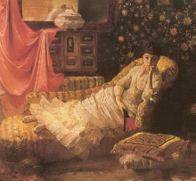 Копия картины "portrait of maria dragoumi" художника "лембесис полихронис"