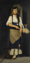 Копия картины "girl with distaff and spindle" художника "лембесис полихронис"