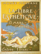Репродукция картины "exhibition poster for la libre esth&#233;tique" художника "леммен жорж"