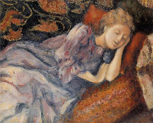 Копия картины "sleep" художника "леммен жорж"