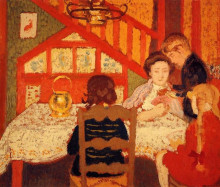 Картина "family gathering in saint idesbald" художника "леммен жорж"