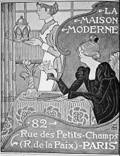 Копия картины "poster for la maison moderne, paris" художника "леммен жорж"