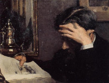 Копия картины "man reading" художника "леммен жорж"