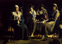 Картина "the family of the peasants" художника "ленен (братья)"