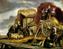 Копия картины "the cart" художника "ленен (братья)"