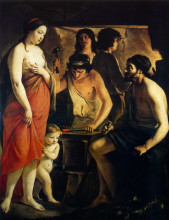 Репродукция картины "venus in vulcan&#39;s forge" художника "ленен (братья)"