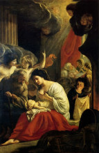 Копия картины "birth of the virgin" художника "ленен (братья)"