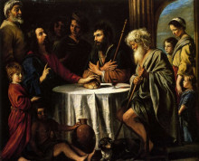 Копия картины "the supper at emmaus" художника "ленен (братья)"