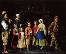 Картина "dance of the children" художника "ленен (братья)"