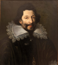 Картина "portrait of a knight of saint michael" художника "ленен (братья)"