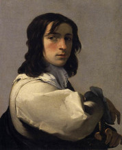 Картина "portrait of a young man" художника "лёсюёр эсташ"