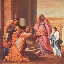 Копия картины "введение марии во храм" художника "лёсюёр эсташ"