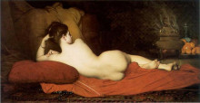 Картина "odalisque" художника "лефевр жюль жозеф"