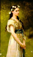 Картина "portrait of julia foster ward" художника "лефевр жюль жозеф"